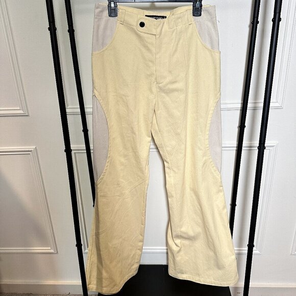 NEW Head Of State SS21 'Contrast Panel Flare Cut' Denim Size 31 - Picture 6 of 6